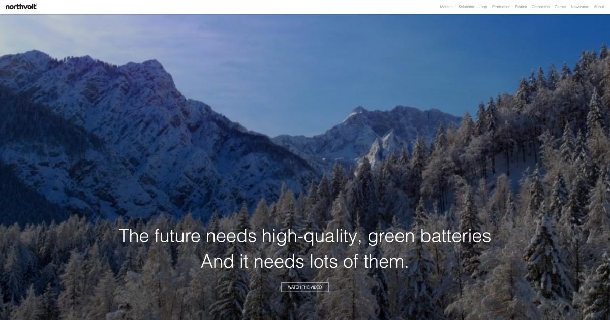 CleanTech Companies - Northvolt