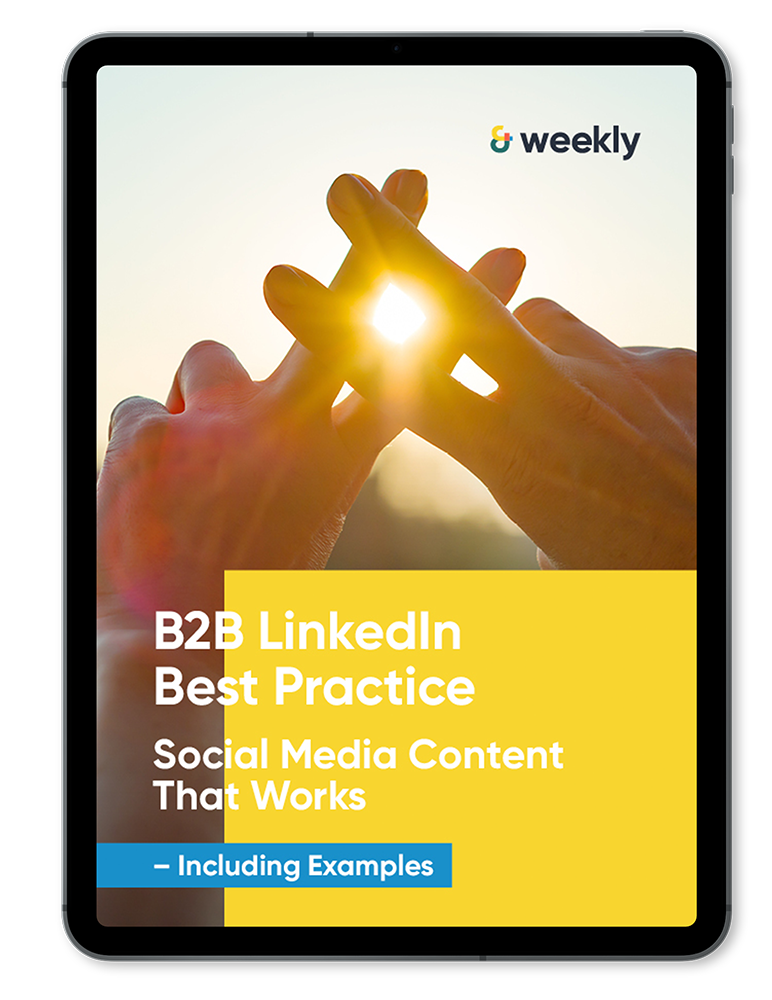20221006-&weekly-Landing Page-EN-Cover Page on ipad-B2B-LinkedIn Best Practice